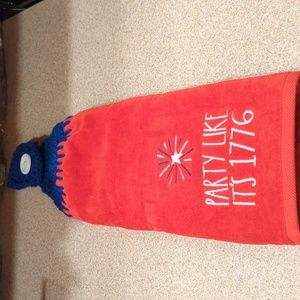 Rae Dunn Hand Crocheted Hanging Hand Towel